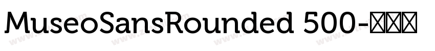 MuseoSansRounded 500字体转换